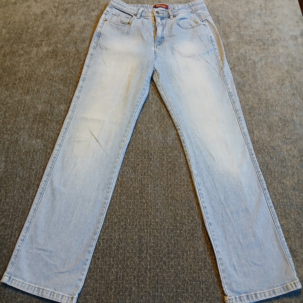 Lee Riveted Ultimate 5 Straight Leg Jeans Light Wash Denim Womens 10